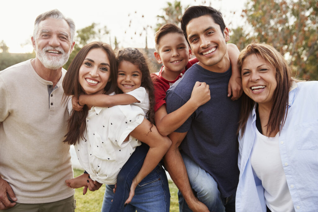 family of all ages that can have dental implants in Calgary